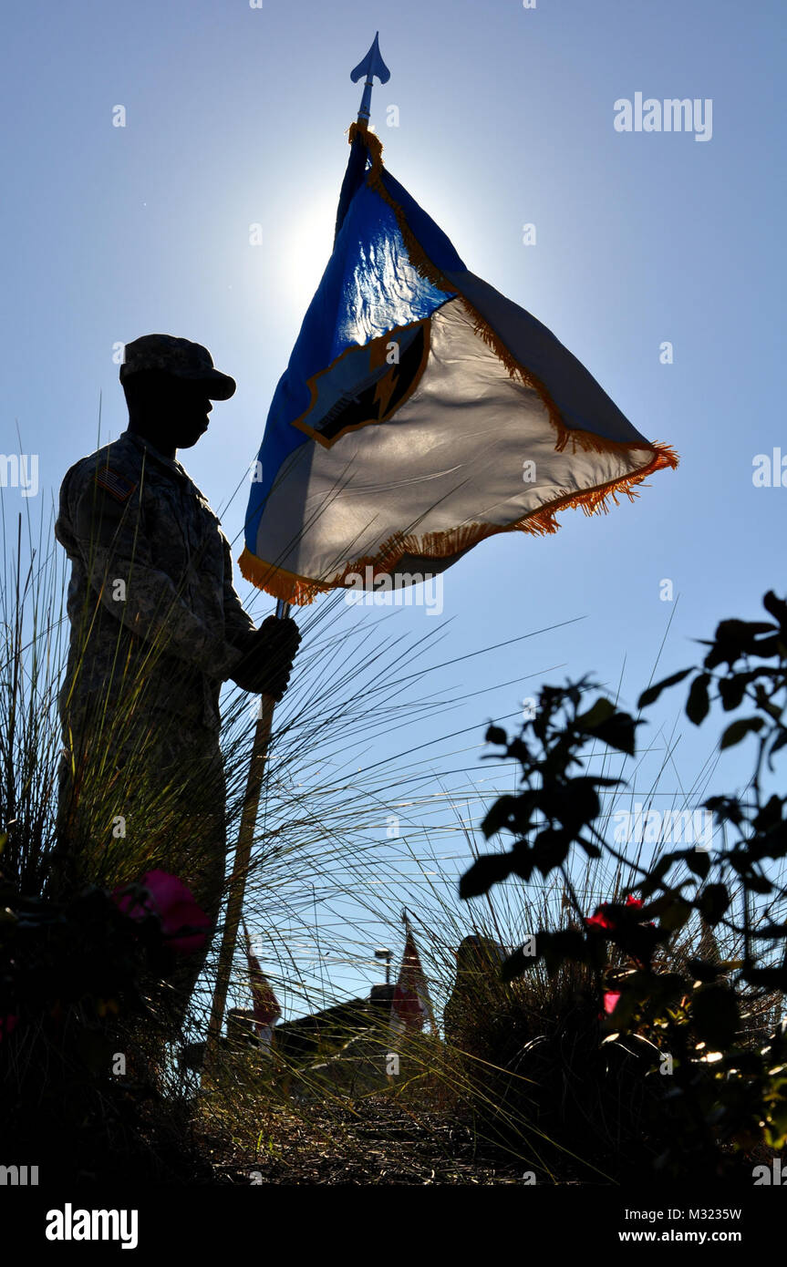 Guidon Bearer durch Georgia National Guard Stockfoto