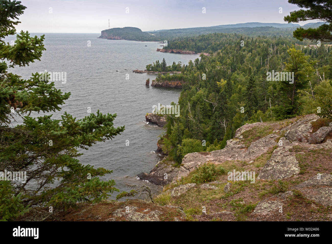 Silver Bay, Minnesota - Tettegouche State Park, am nördlichen Ufer des Lake Superior. Stockfoto