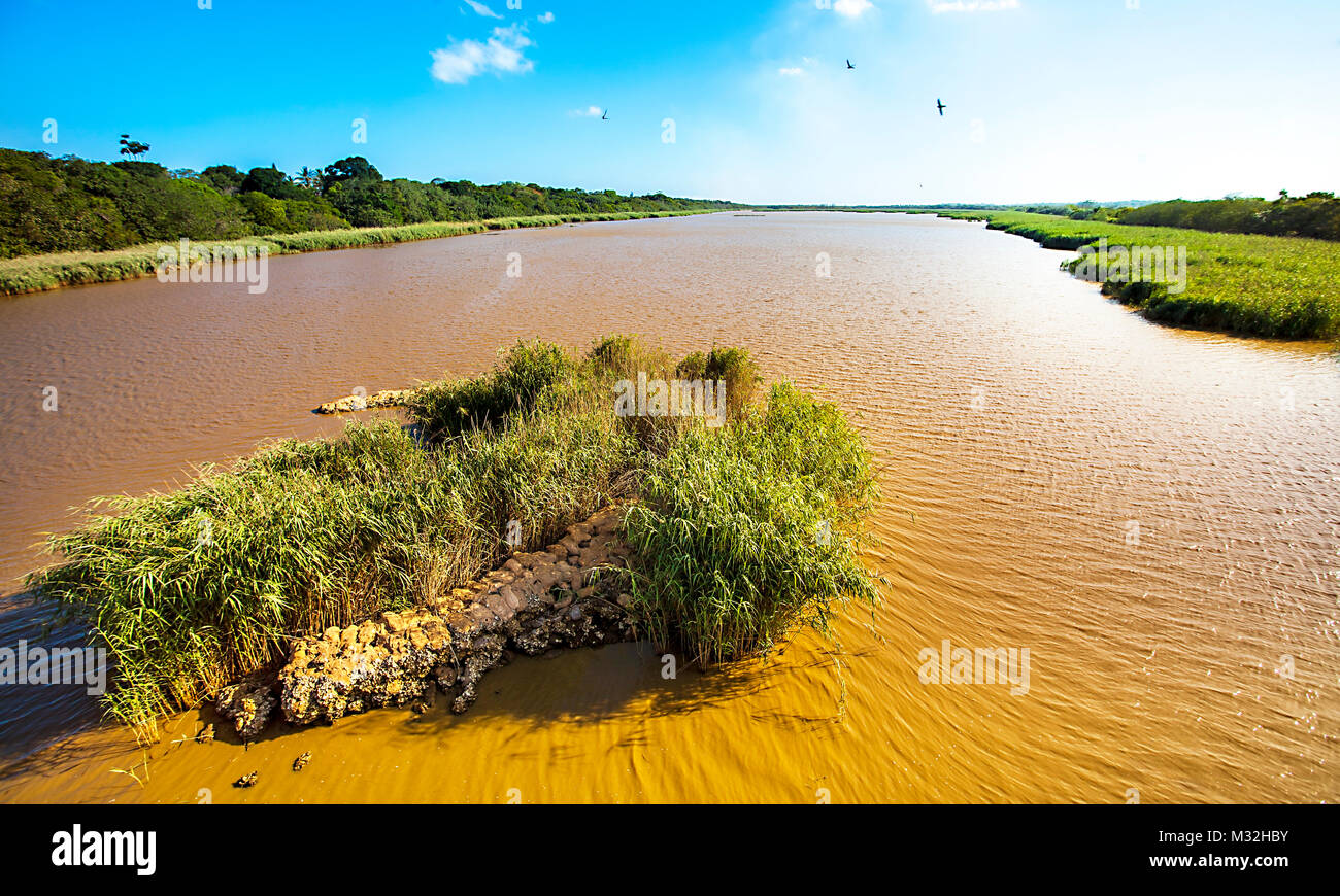 Lagune von St. Lucia, Südafrika Stockfoto