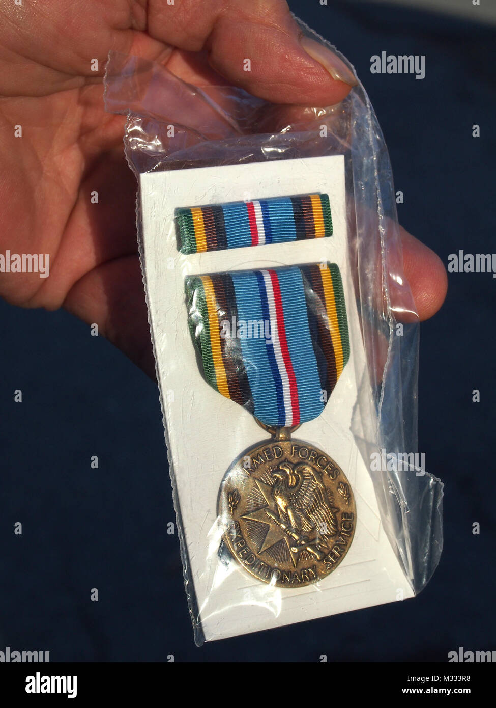Armed Services Expeditionary Service Medal für den Dienst in Vietnam Krieg Stockfoto