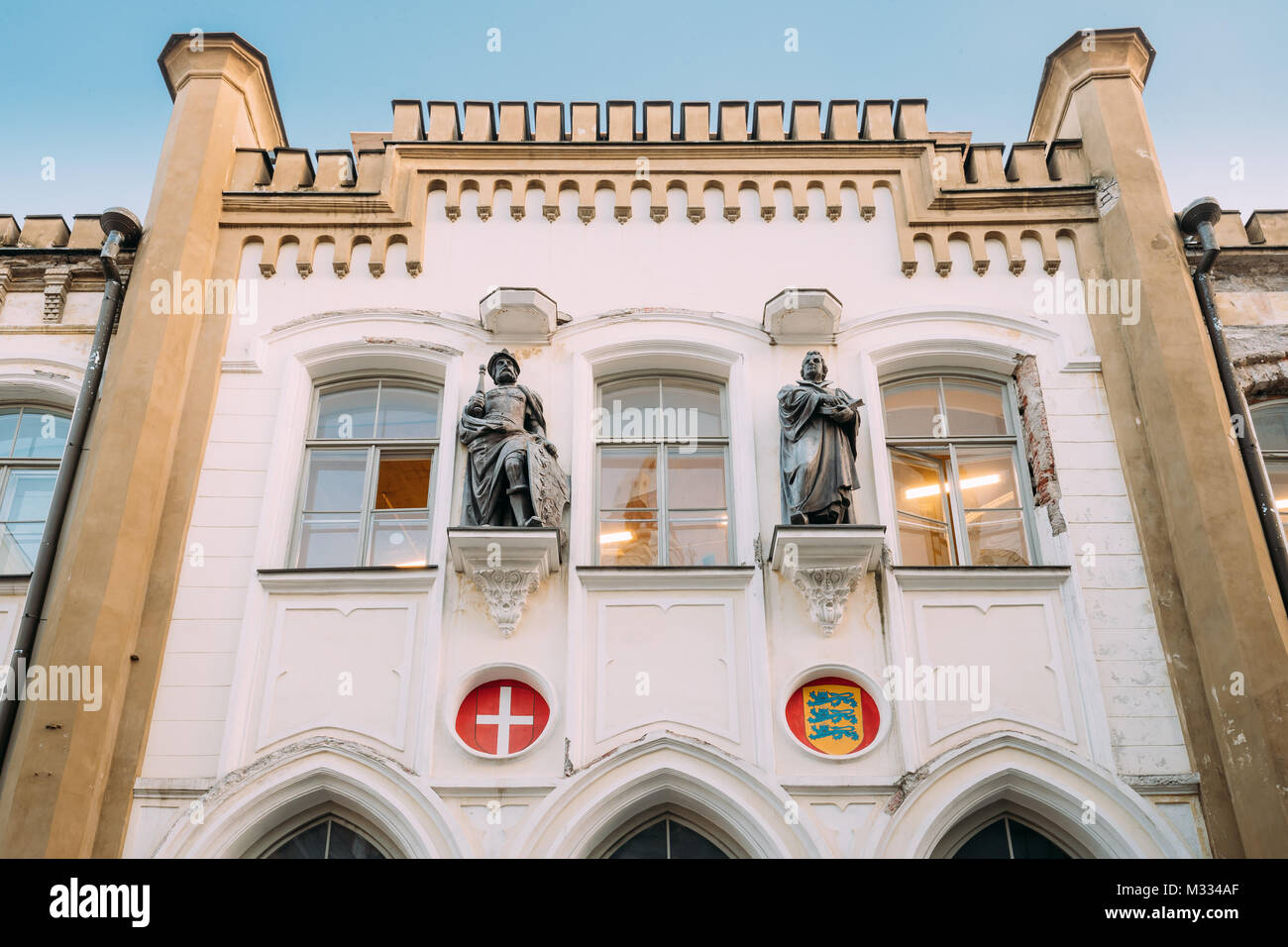 Tallinn, Estland. Gebäude des Heiligen Knut Gilde. Die Gilde umfasste eine Reihe von Vereinigungen von feiner Handwerker, überwiegend deutsche Herkunft. Stockfoto