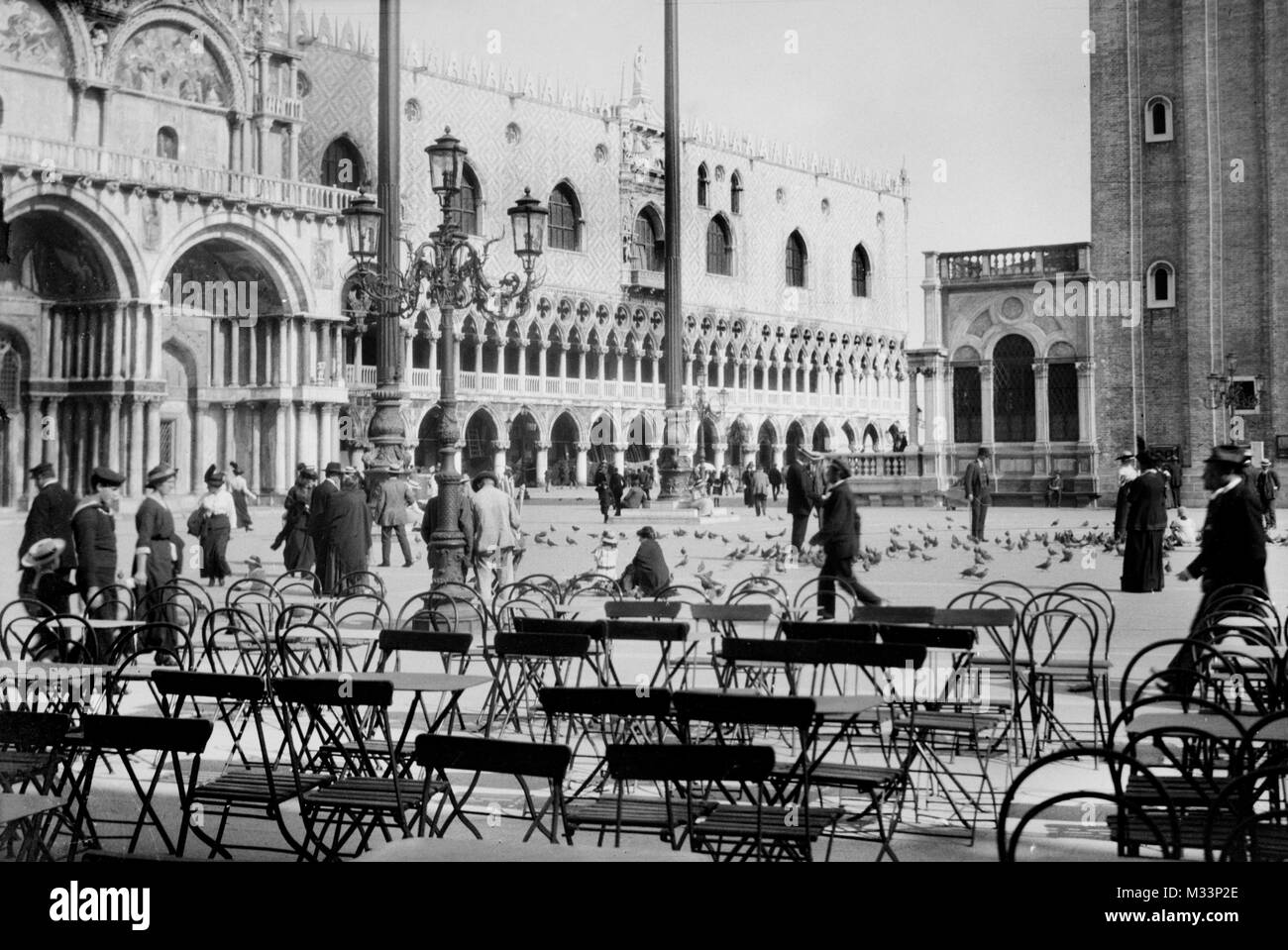 St. Markusplatz in Venedig, Italien, Ca. 1910. Stockfoto