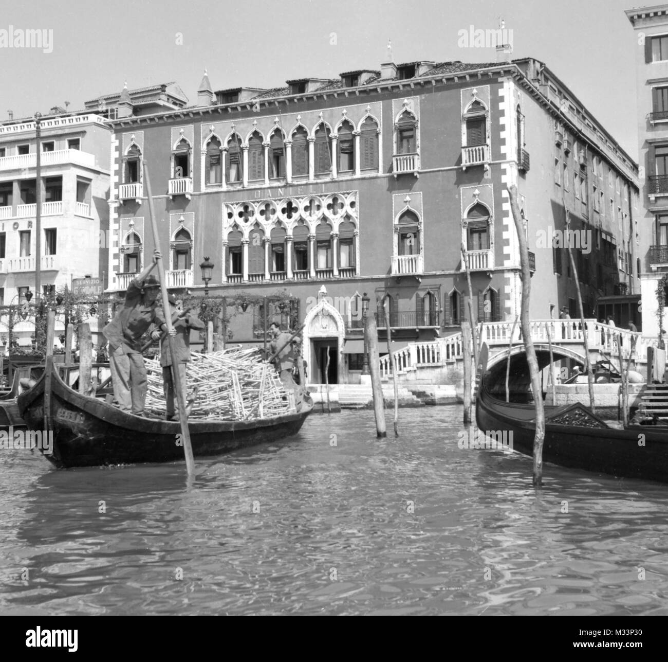 Grand Canal in Venedig, Italien, Ca. 1948. Stockfoto