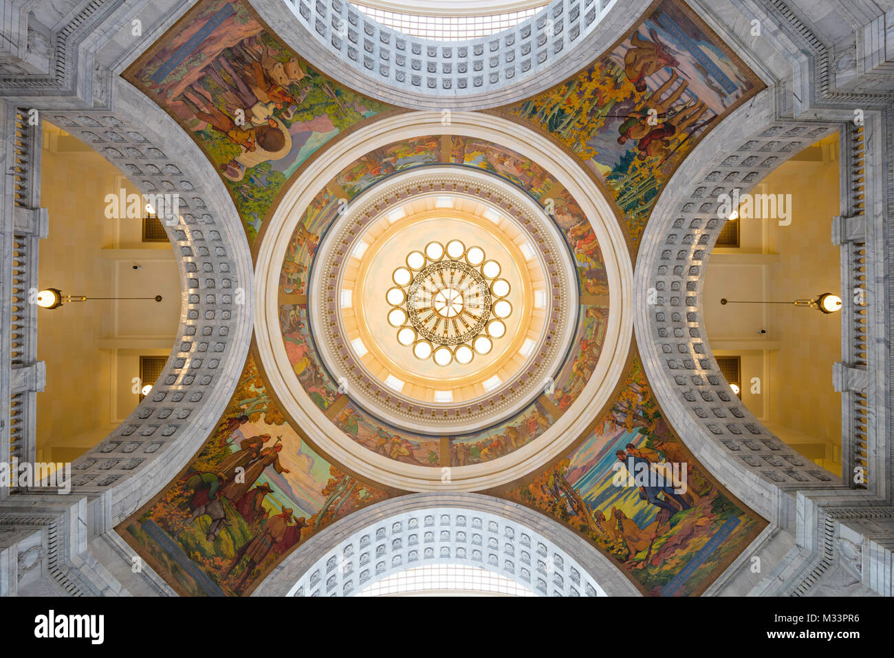 Utah State Capitol Rotunde, Salt Lake City, Utah Stockfoto