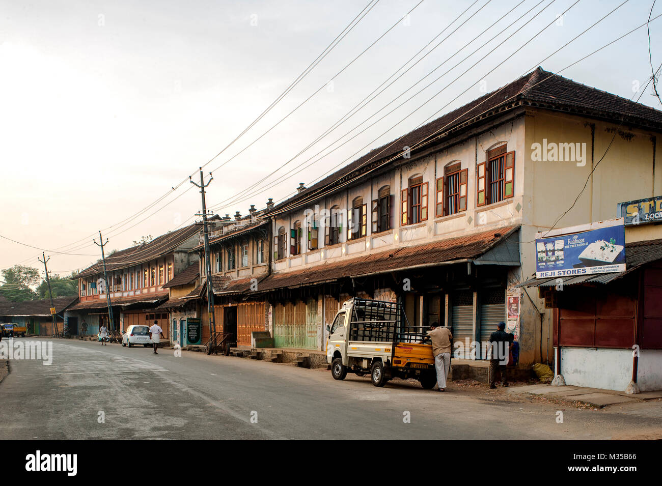 Markt straße, Changanacherry, Kottayam, Kerala, Indien, Asien Stockfoto