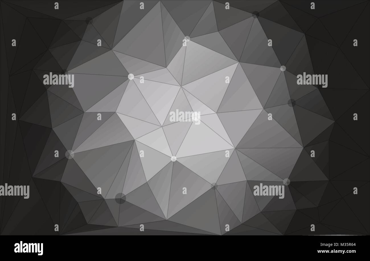 Abstrakte Grau Vector Hintergrund mit Dreiecken Stock Vektor