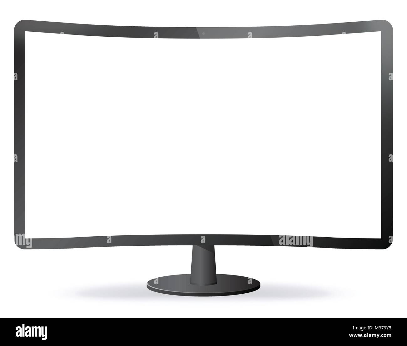 Gebogene Vector Illustration. Stock Vektor