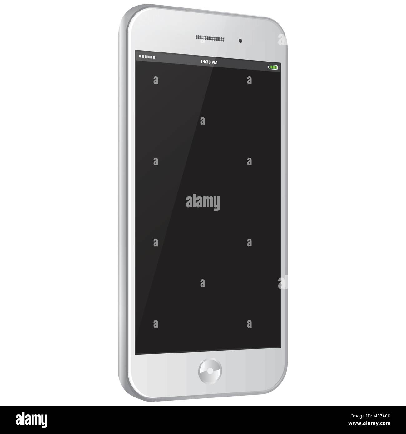 Handy Seitenansicht Vector Illustration. Stock Vektor