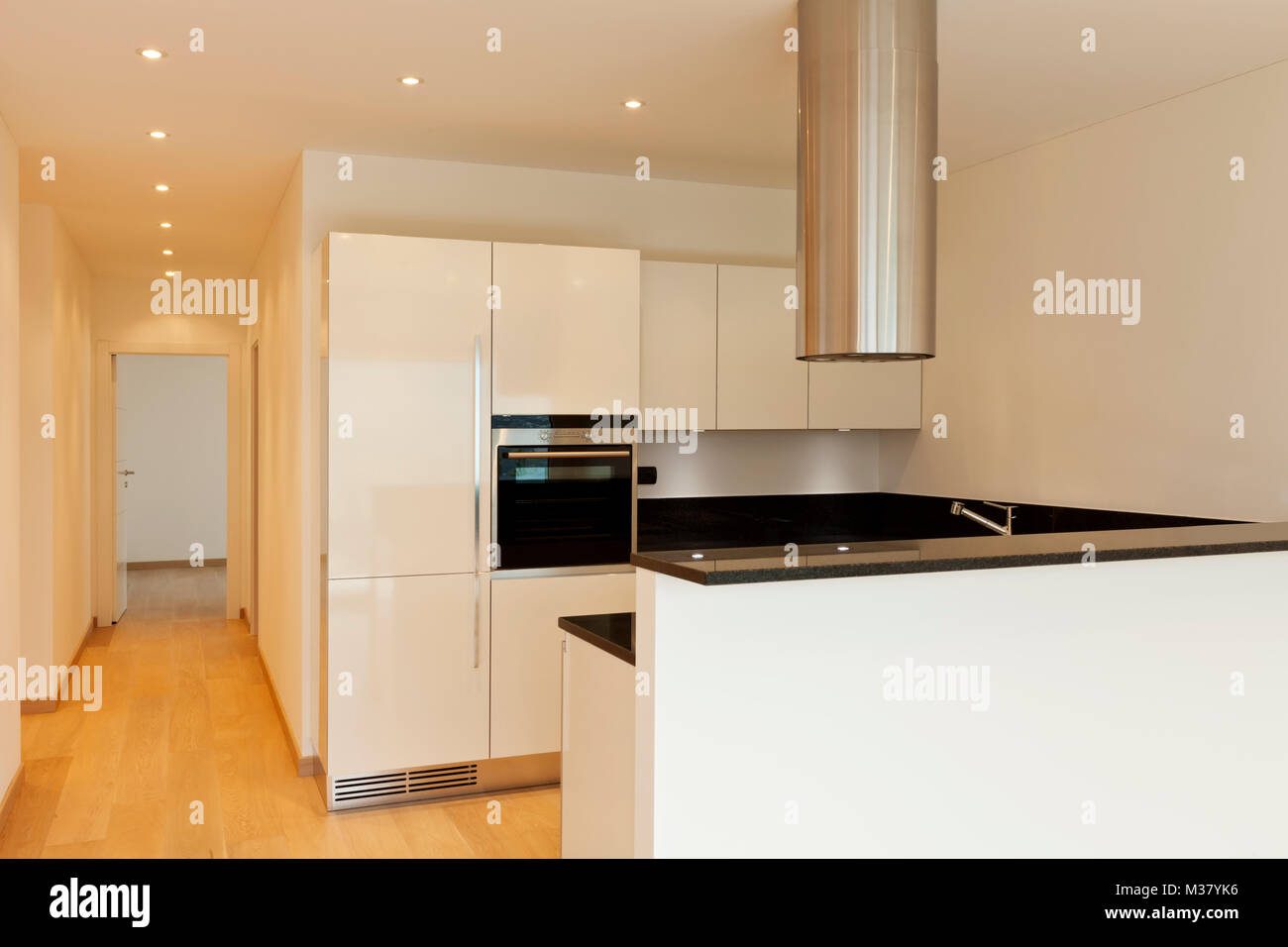 Neue Wohnung, Küche anzeigen Stockfoto