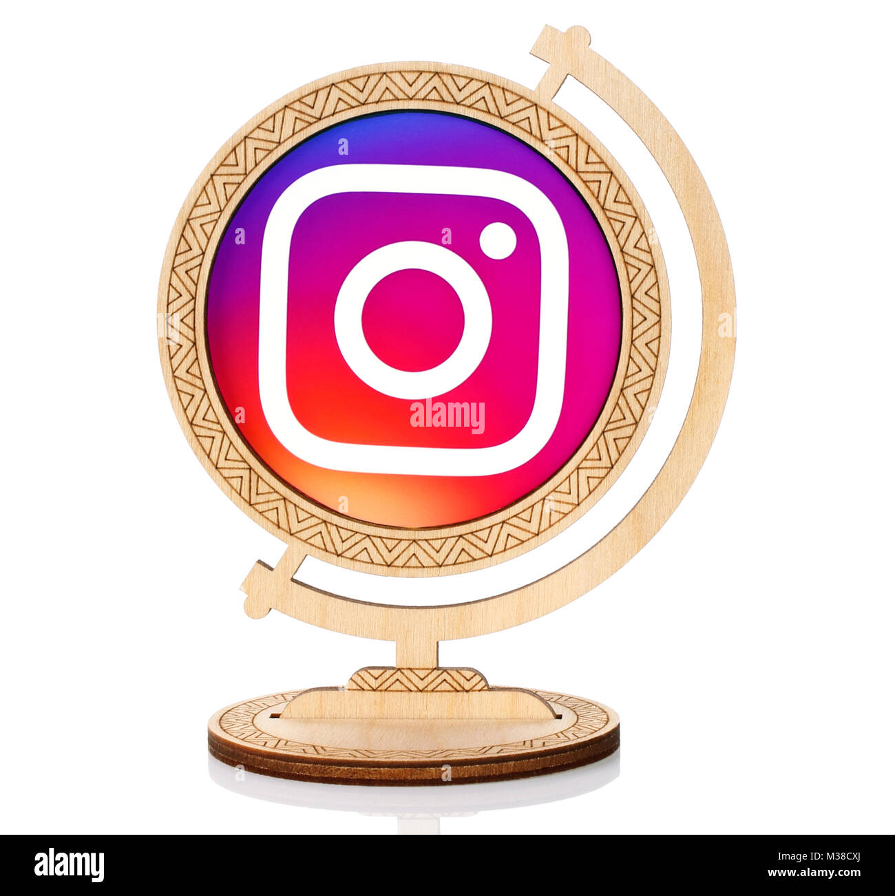 Instagram icon 2017 Ausgeschnittene Stockfotos und -bilder - Alamy