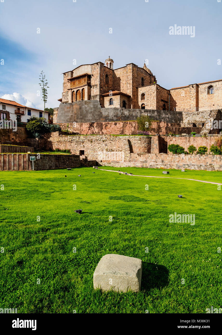 Qoricancha Ruinen und Santo Domingo Kloster, Cusco, Peru Stockfoto