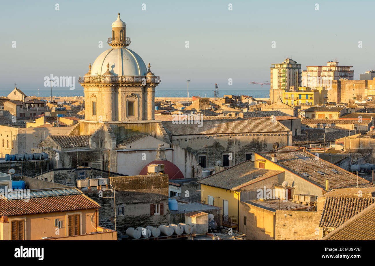 Eine Kirche in Licata Stockfoto