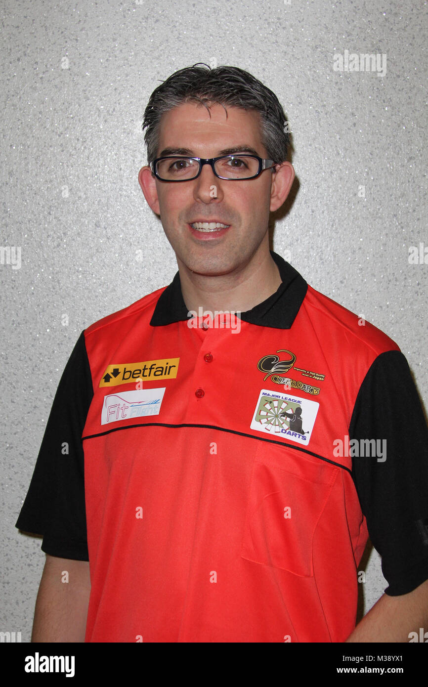 Jeff Smith (USA), Betfair Worldcup Darts, Hamburg, 01.02.1998  Stockfotografie - Alamy