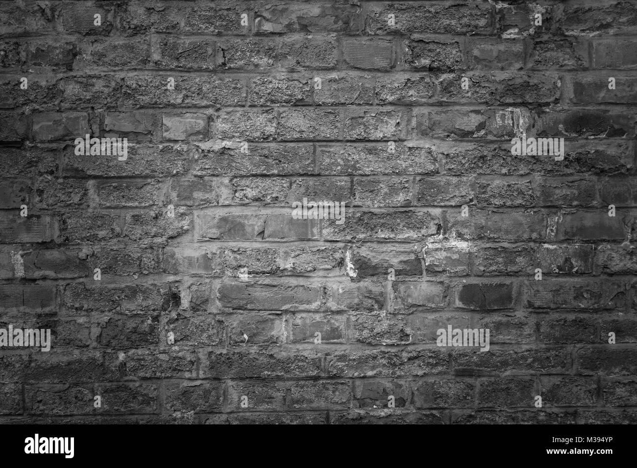 Alten Ziegel Wand als Hintergrund, Struktur oder Muster Stockfoto