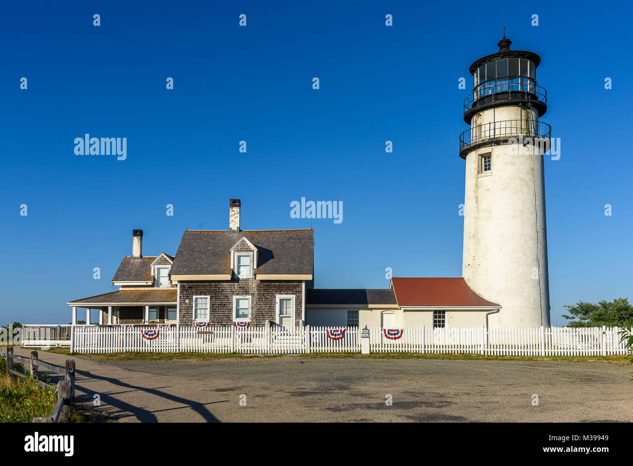 Highland Licht in North Truro ist ein aktiver Leuchtturm in der Cape Cod National Seashore Stockfoto