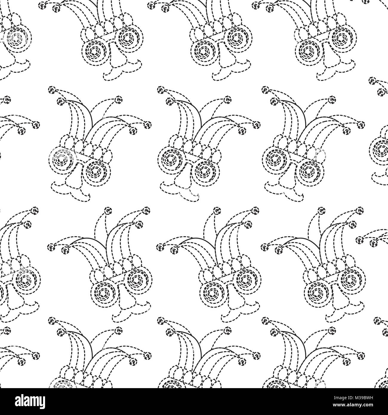 Lustige Maske dumme Gläser Schnurrbart hat Karneval Hintergrund Stock Vektor