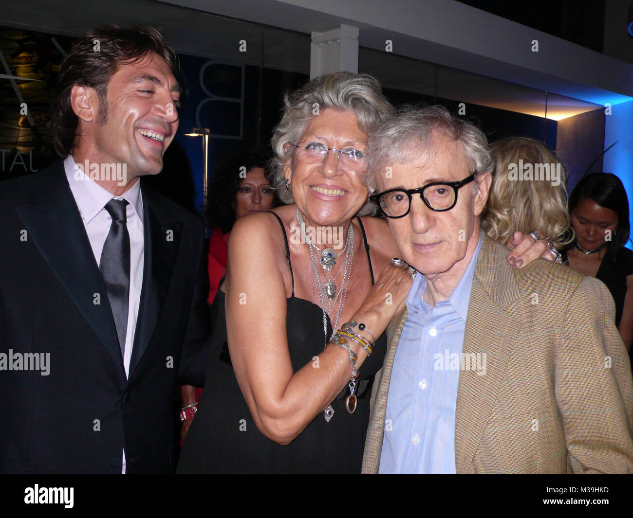 Exklusive Deckung Javier Bardem Mit Mutter Pilar Bardem Woody Allen Die Teilnahme An Der Gala Zur Eroffnung Der Nacht Nach Der Party Im Aquiarum Bokado Fur Vicky Cristina Barcelona