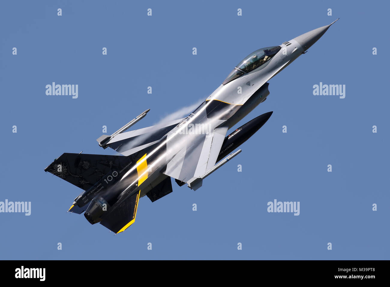 Belgische Luftwaffe F-16 Fighting Falcon bin Stockfoto