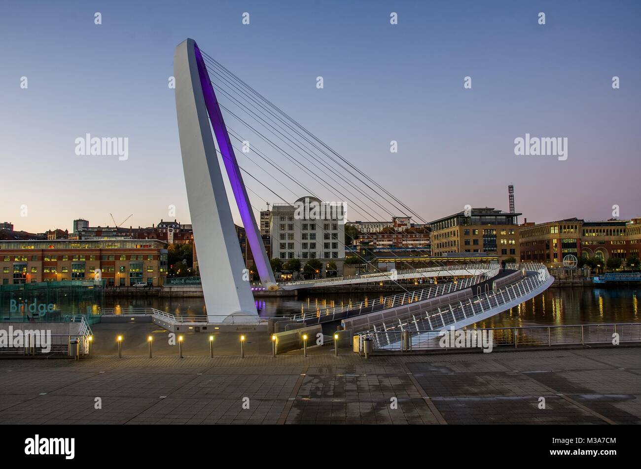 Gateshead Millennium Bridge Stockfoto