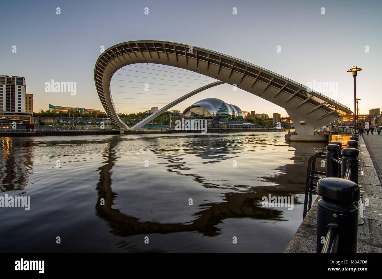 Gateshead Millennium Bridge Stockfoto