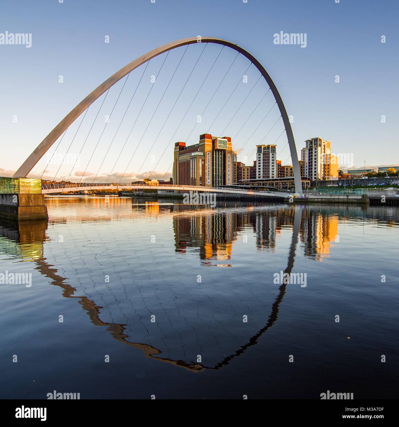 Gateshead Millennium Bridge Stockfoto