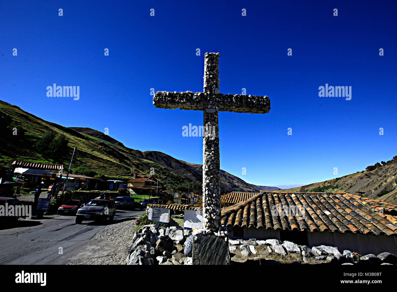 Merida, Merida, Venezuela. 9 Jan, 2016. 25. Januar 2016. Die steinerne Kapelle wurde vor 30 Jahren in San Rafael de Mucuchies (Gemeinde Rangel), durch den so genannten Herrn Der p''¡Ramos, Juan FÅ½lix S''¡nchez gebaut. In San Rafael de Mucuchies gelegen, ist die größte Stadt in Venezuela. Foto: Juan Carlos Hernandez. Credit: Juan Carlos Hernandez/ZUMA Draht/Alamy leben Nachrichten Stockfoto