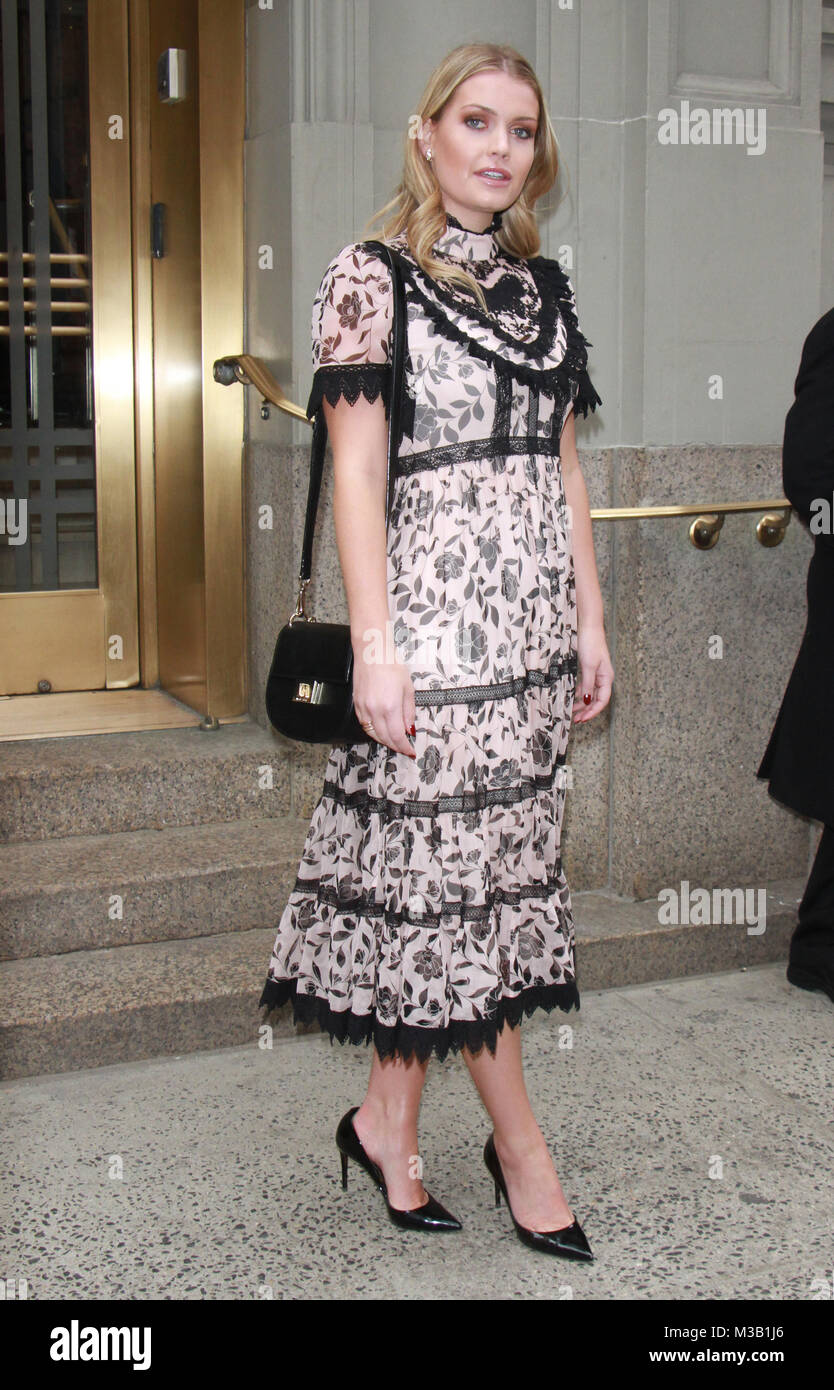 New York, NY, USA. 9 Feb, 2018. Lady Kitty Spencer an Kate Spade - Präsentation - Februar 2018 - New York Fashion Week: Die Shows am Masonic Hall New YorkCity am 09 Februar, 2018. Credit: Rw/Medien Punch/Alamy leben Nachrichten Stockfoto