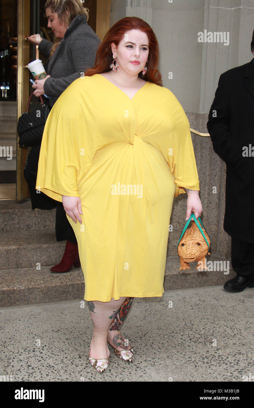 New York, NY, USA. 9 Feb, 2018. Tess Urlaub in Kate Spade - Präsentation - Februar 2018 - New York Fashion Week: Die Shows am Masonic Hall New YorkCity am 09 Februar, 2018. Credit: Rw/Medien Punch/Alamy leben Nachrichten Stockfoto