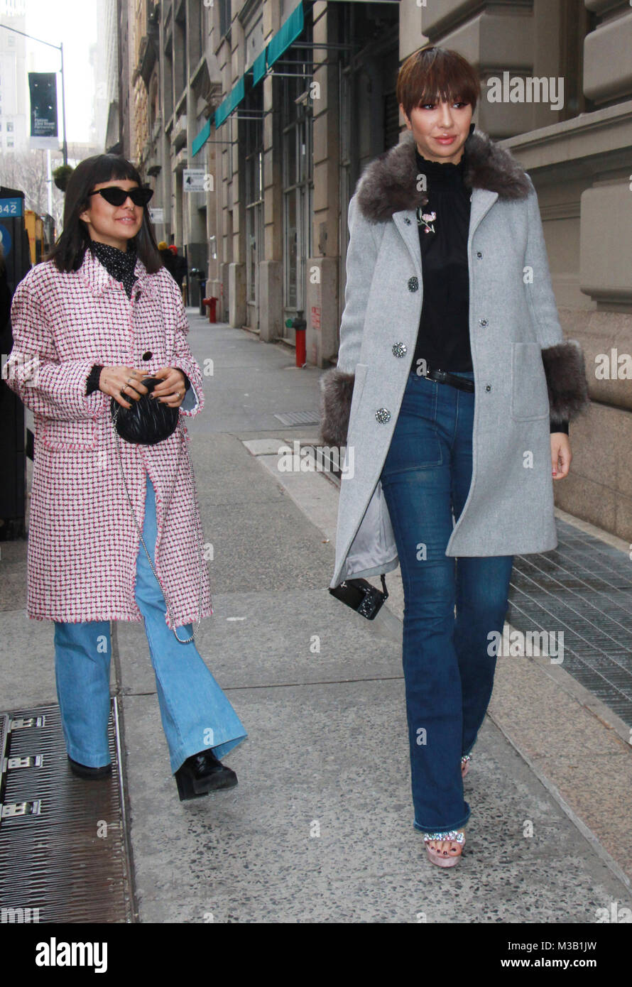 New York, NY, USA. 9 Feb, 2018. Jackie Cruz an Kate Spade - Präsentation - Februar 2018 - New York Fashion Week: Die Shows am Masonic Hall New YorkCity am 09 Februar, 2018. Credit: Rw/Medien Punch/Alamy leben Nachrichten Stockfoto