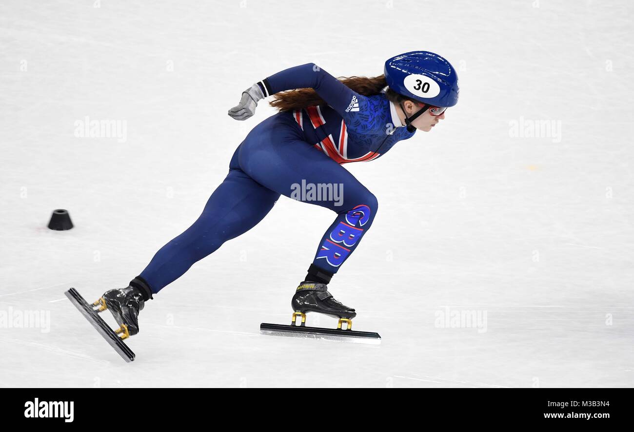 Gangneung, Republik Korea. Kathryn Thompson (GBR). Short Track. Gangneung Ice Arena. Pyeongchang 2018 Winter Olympics. Gangneung. Republik Korea. 10.02.2018. Credit: Sport in Bildern/Alamy leben Nachrichten Stockfoto