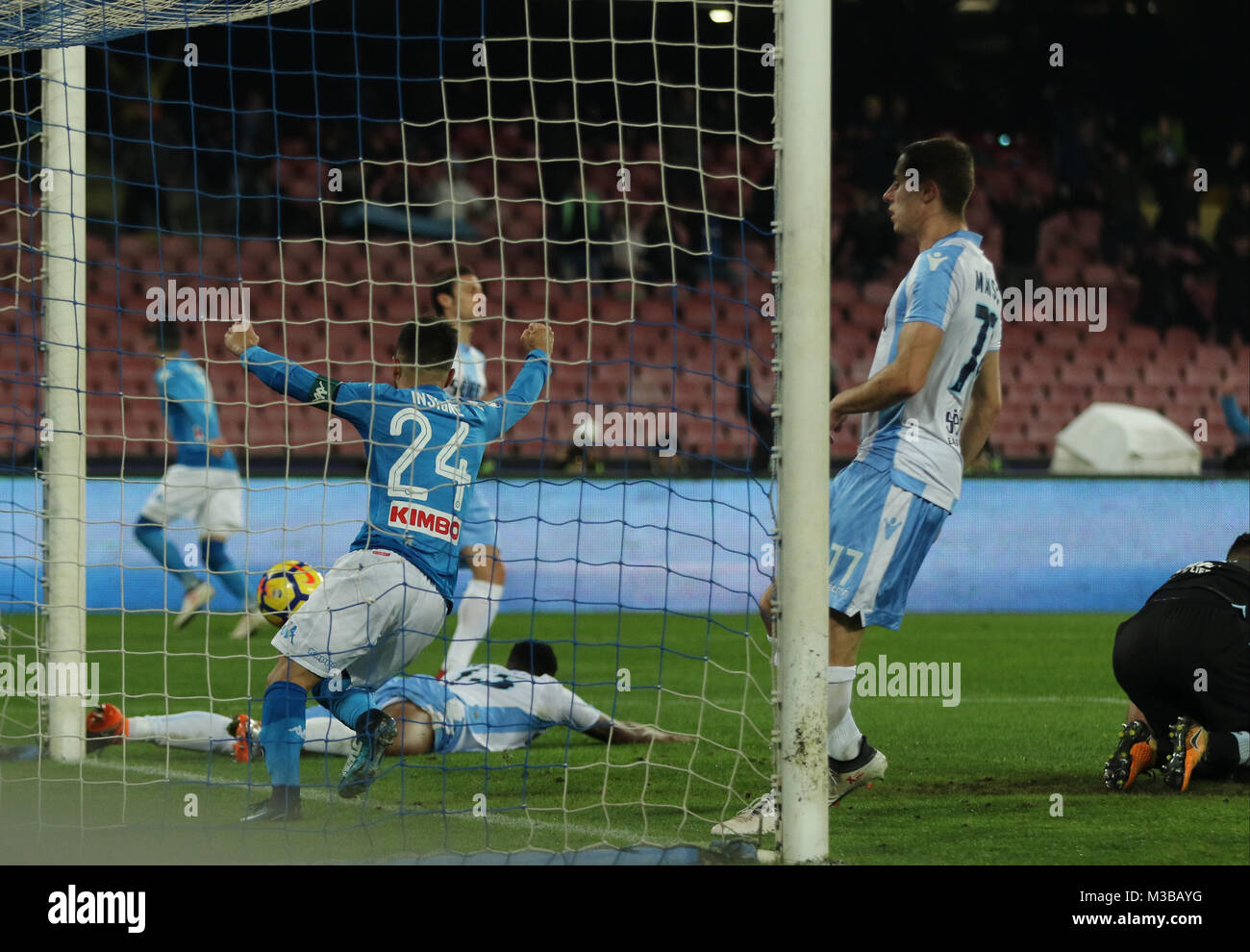 Italien 10. Februar. 10 Feb, 2018. Napoli Napoli Italienische Meisterschaft der Serie A hält den Rekord für den Scudetto Rennen. Napoli Spieler:. Lazio Spieler: Credit: Fabio Sasso/ZUMA Draht/Alamy leben Nachrichten Stockfoto