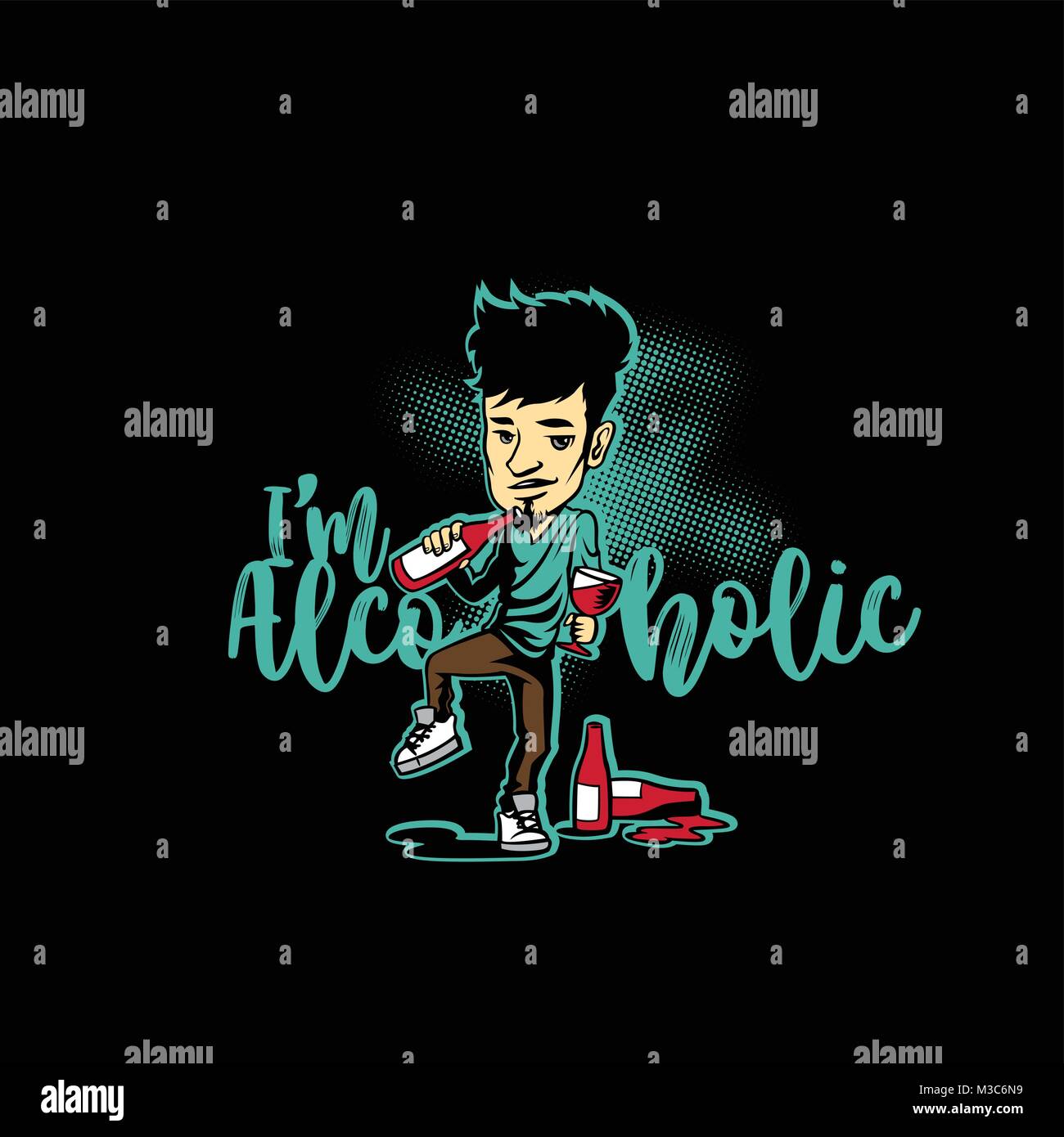 Party heute Abend Vector Illustration Design. Stock Vektor