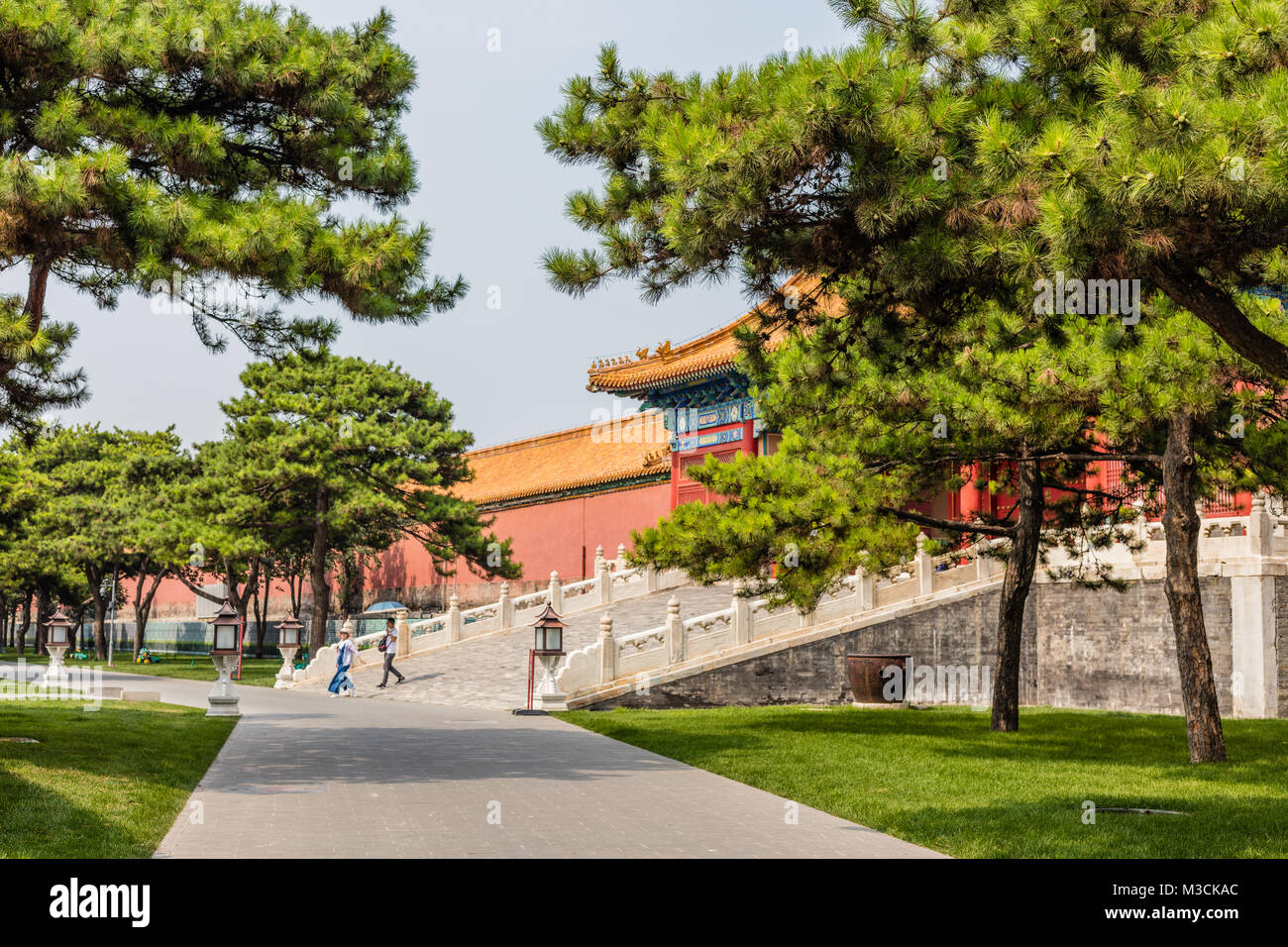 Parks der Verbotenen Stadt oder Gugong, Peking, China Stockfotografie