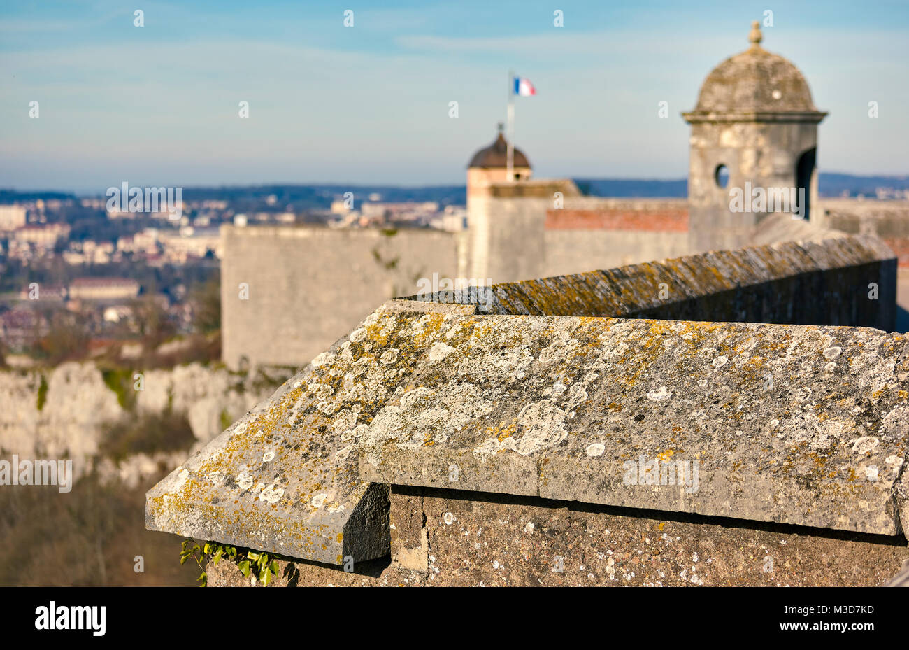 Die Zitadelle von Besançon, eine Festung aus dem 17. Jahrhundert, die von Vauban für Louis XIV. UNESCO-Weltkulturerbe. Besançon. Doubs. Bourgogne-Franche-Comt Stockfoto