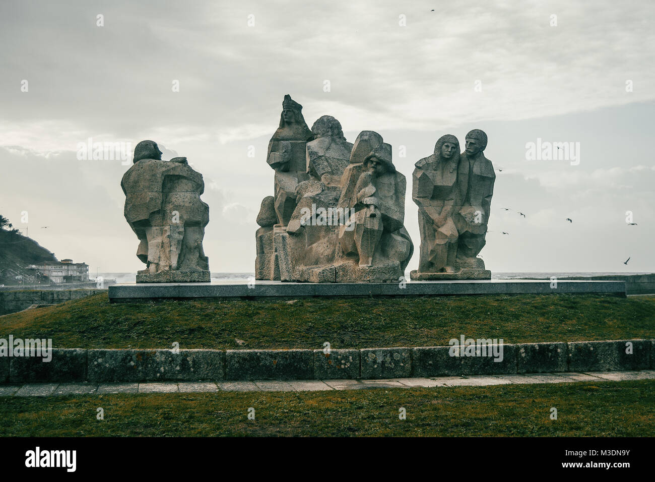 Skulpturen im Freien in Lugo, Galizien, Spanien Stockfoto