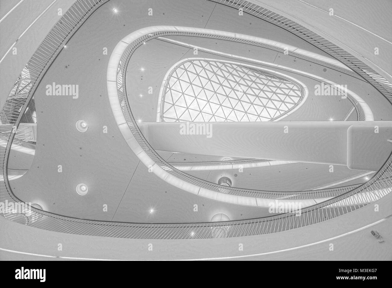 Frankfurt Shopping Mall im Jahr 2015 getroffen Stockfoto