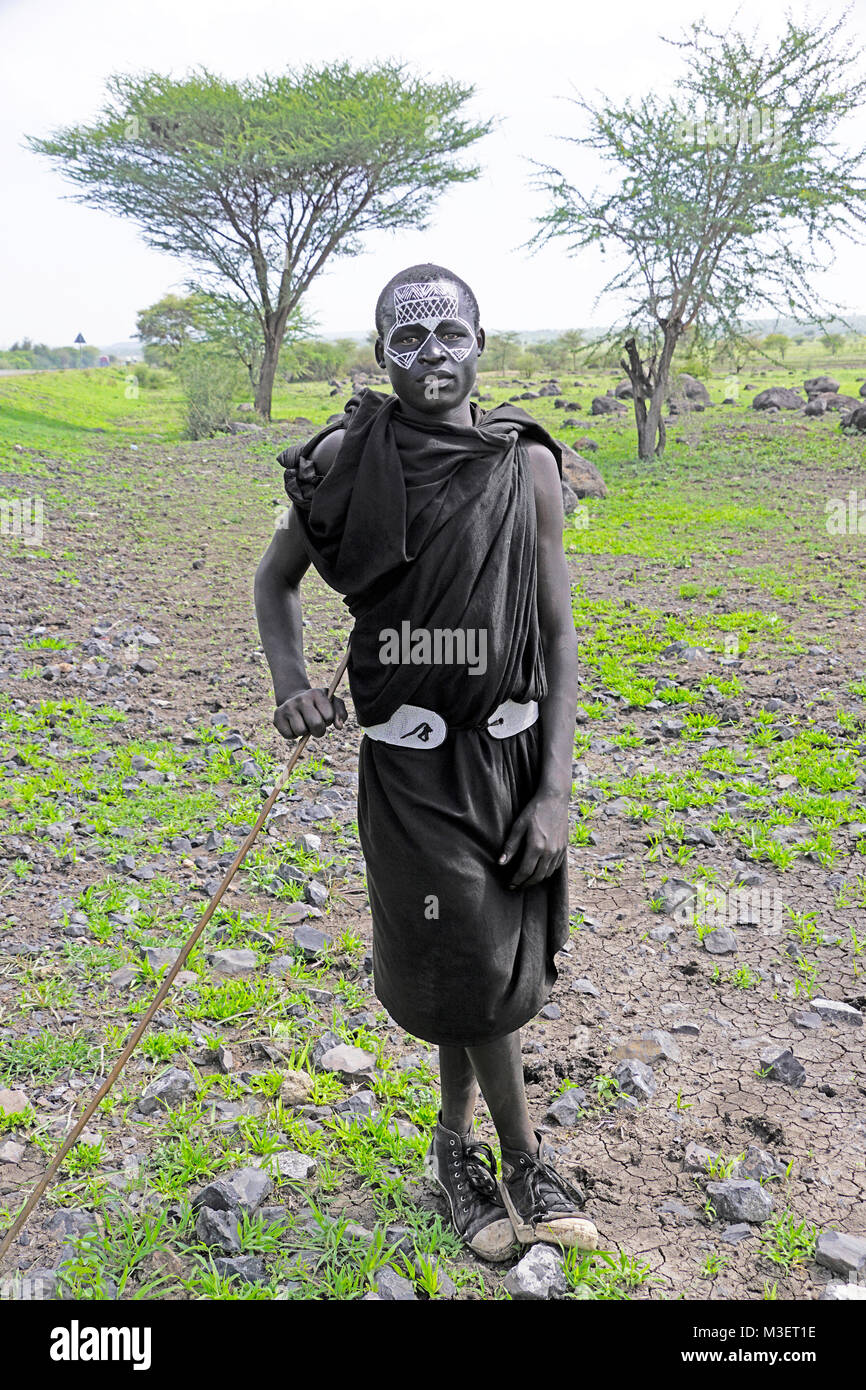 Maasai ethnischen Stamm, Tansania Stockfoto