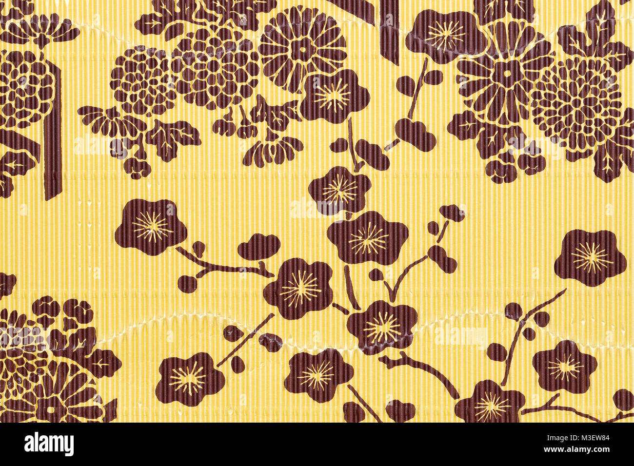 Japanische Blume pattren Wellpappe Hintergrund Stockfoto
