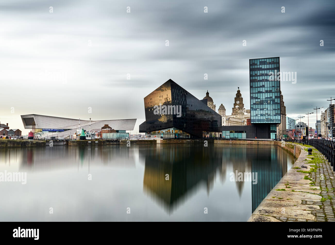 Lange Belichtung Stadt Landschaft Stockfoto