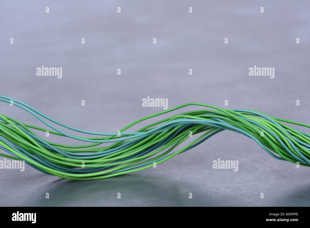 Elektrische computer Kabel und Draht Stockfoto