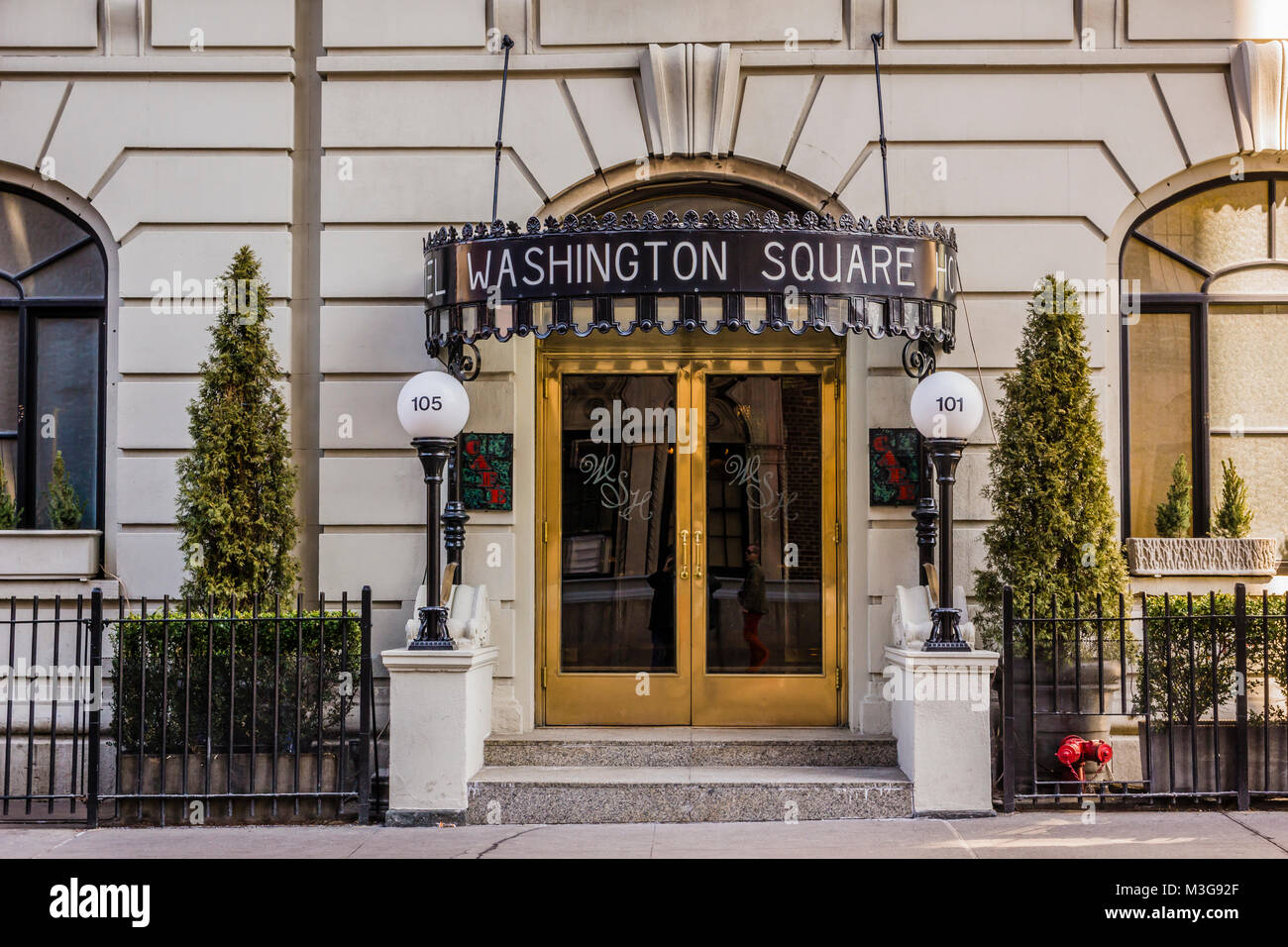 Washington Square Hotel Washington Square Park Manhattan New York, New York, USA Stockfotografie Washington Square Hotel Washington Square Park Manhattan New York, New York, USA Stockfotografie