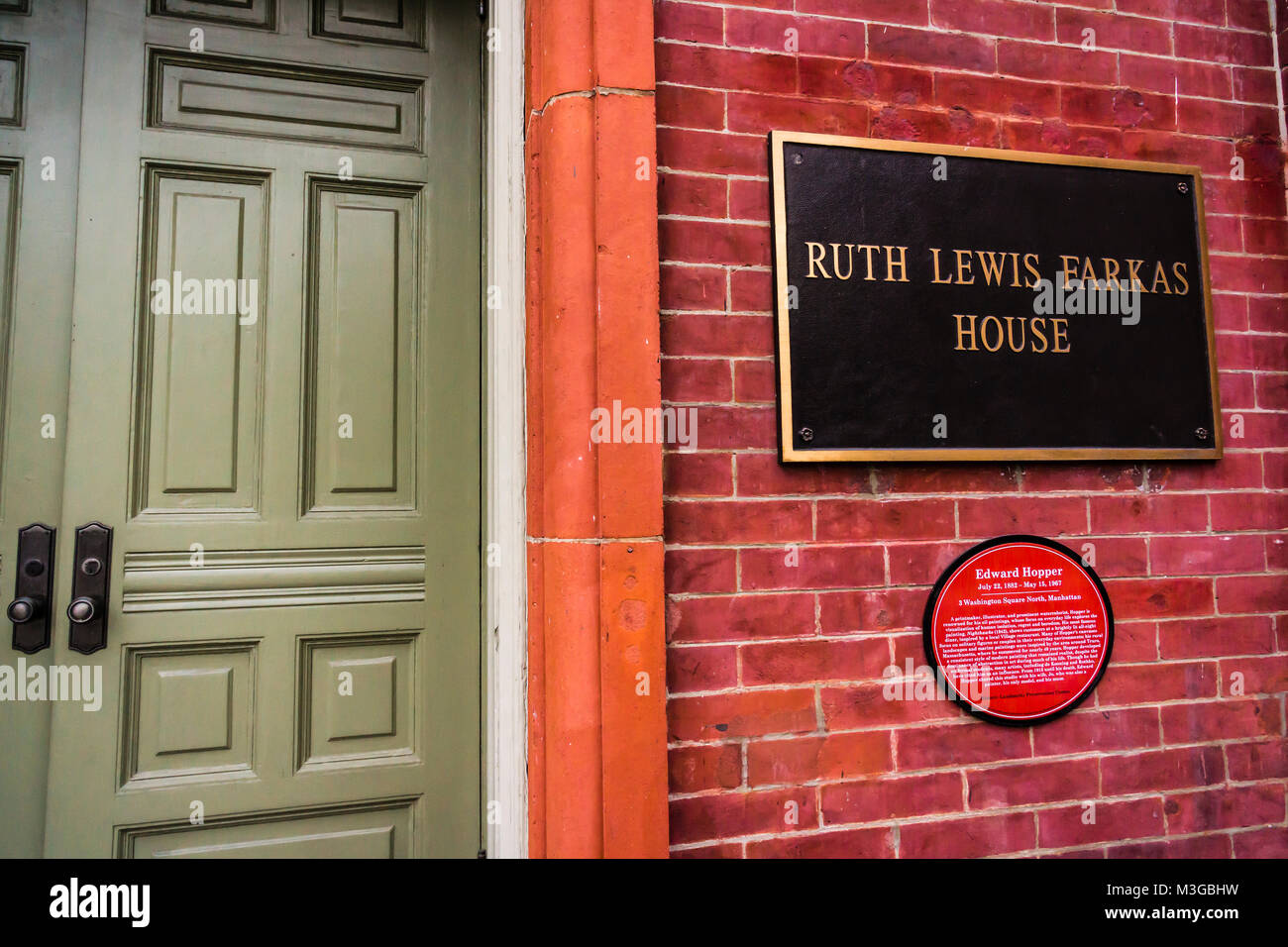 Edward Hopper Studio Washington Square Park Manhattan New York, New York, USA Stockfoto
