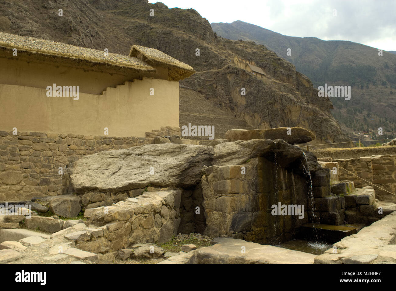 Wasser Brunnen bei Cuzco Peru Stockfoto