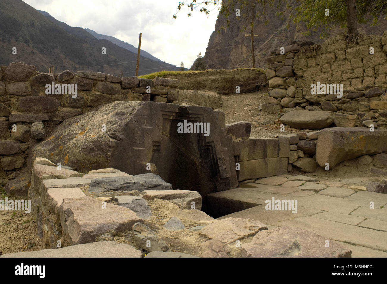 Wasser Brunnen bei Cuzco Peru Stockfoto