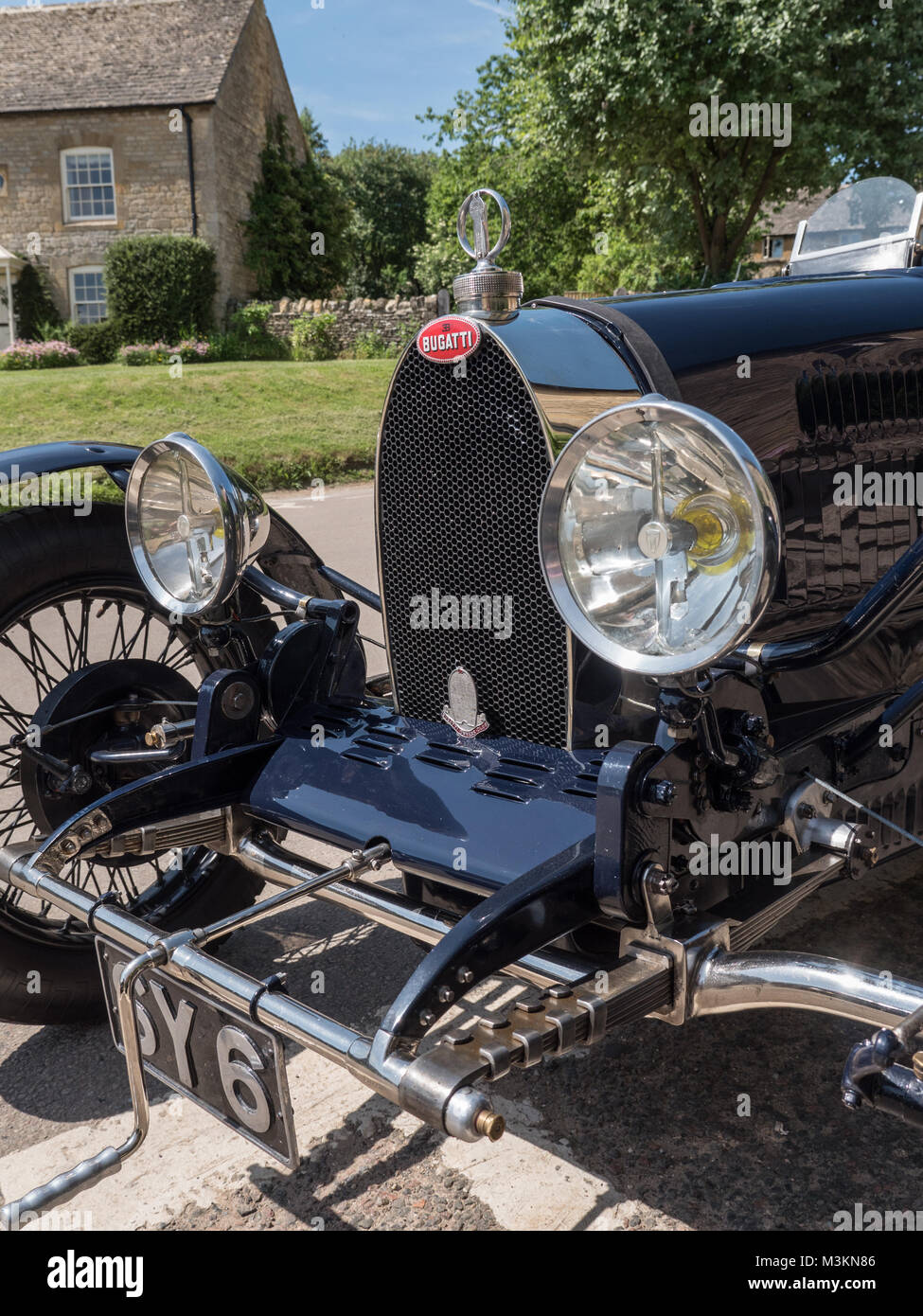 Eine klassische 1927 Bugatti T37 ein Sportwagen. Stockfoto