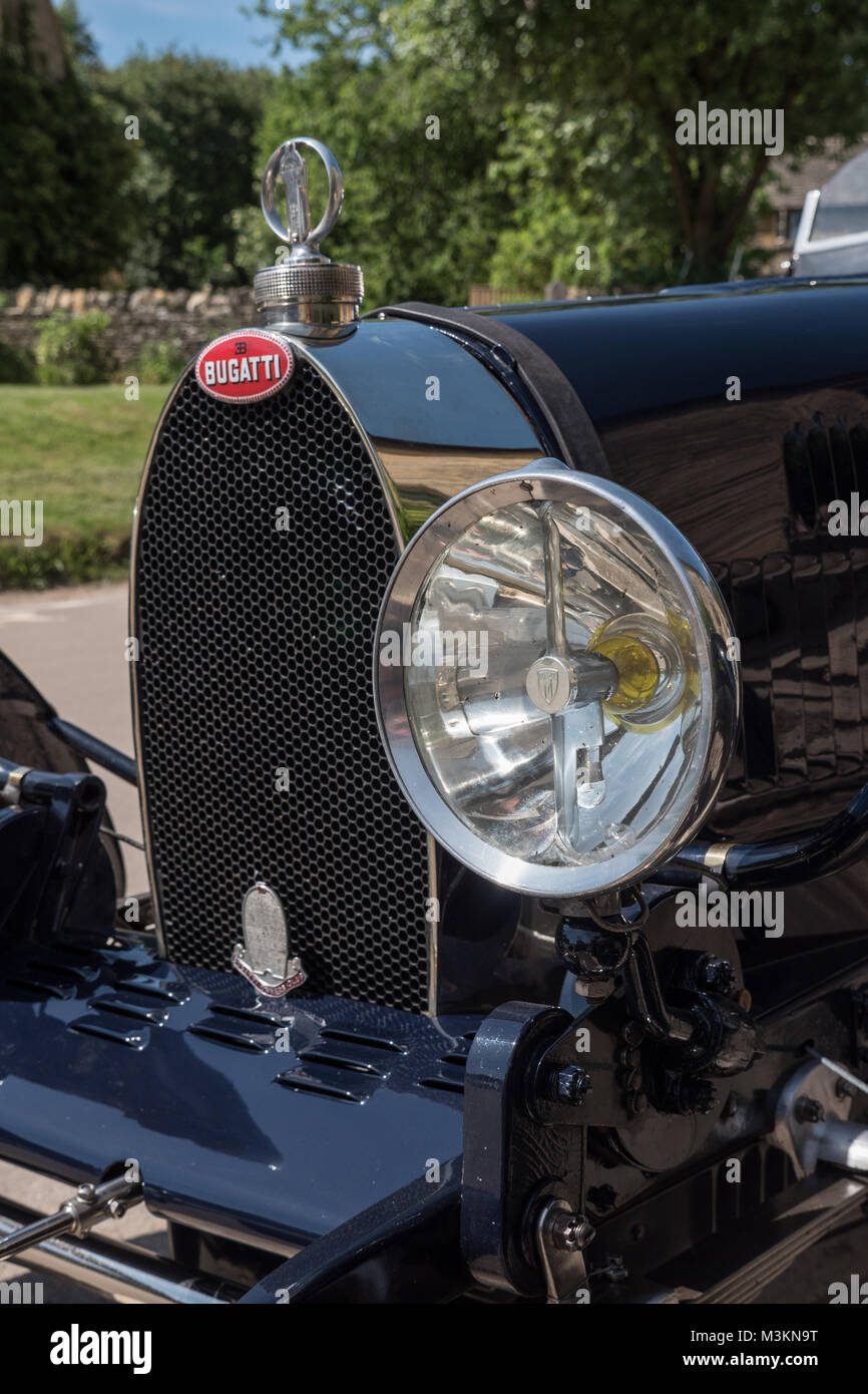 Eine klassische 1927 Bugatti T37 ein Sportwagen. Stockfoto