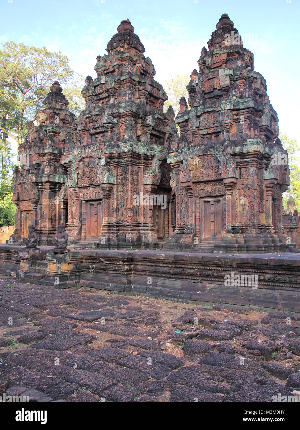 Banteay Srei Tempel oder die Zitadelle von Frauen in Kambodscha Stockfoto