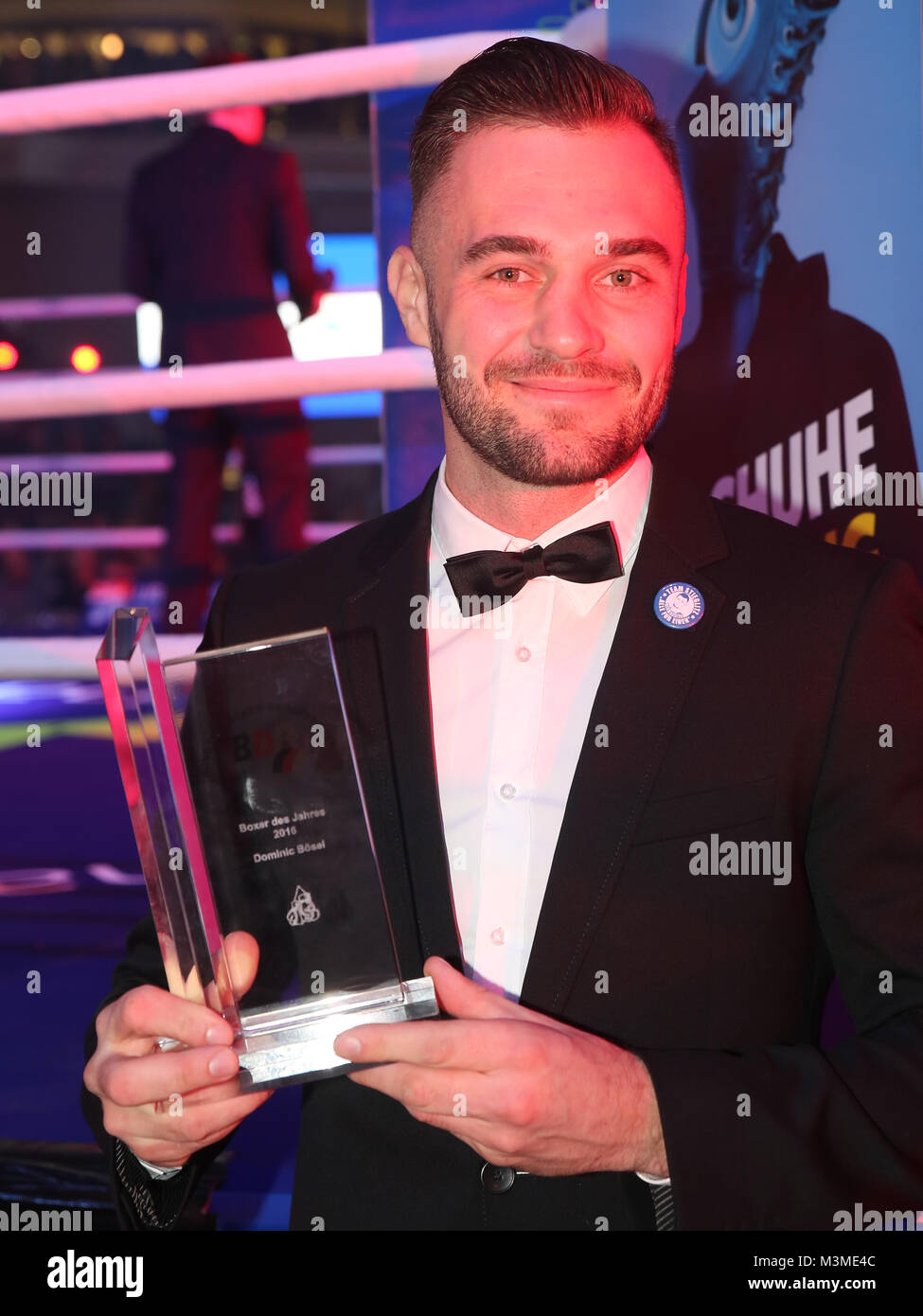 Boxer des Jahres 2016 Dominic Bösel (SES Boxing) im Rahmen der SES Box-Gala am 12.11.2016 in der getec Arena Magdeburg Stockfoto