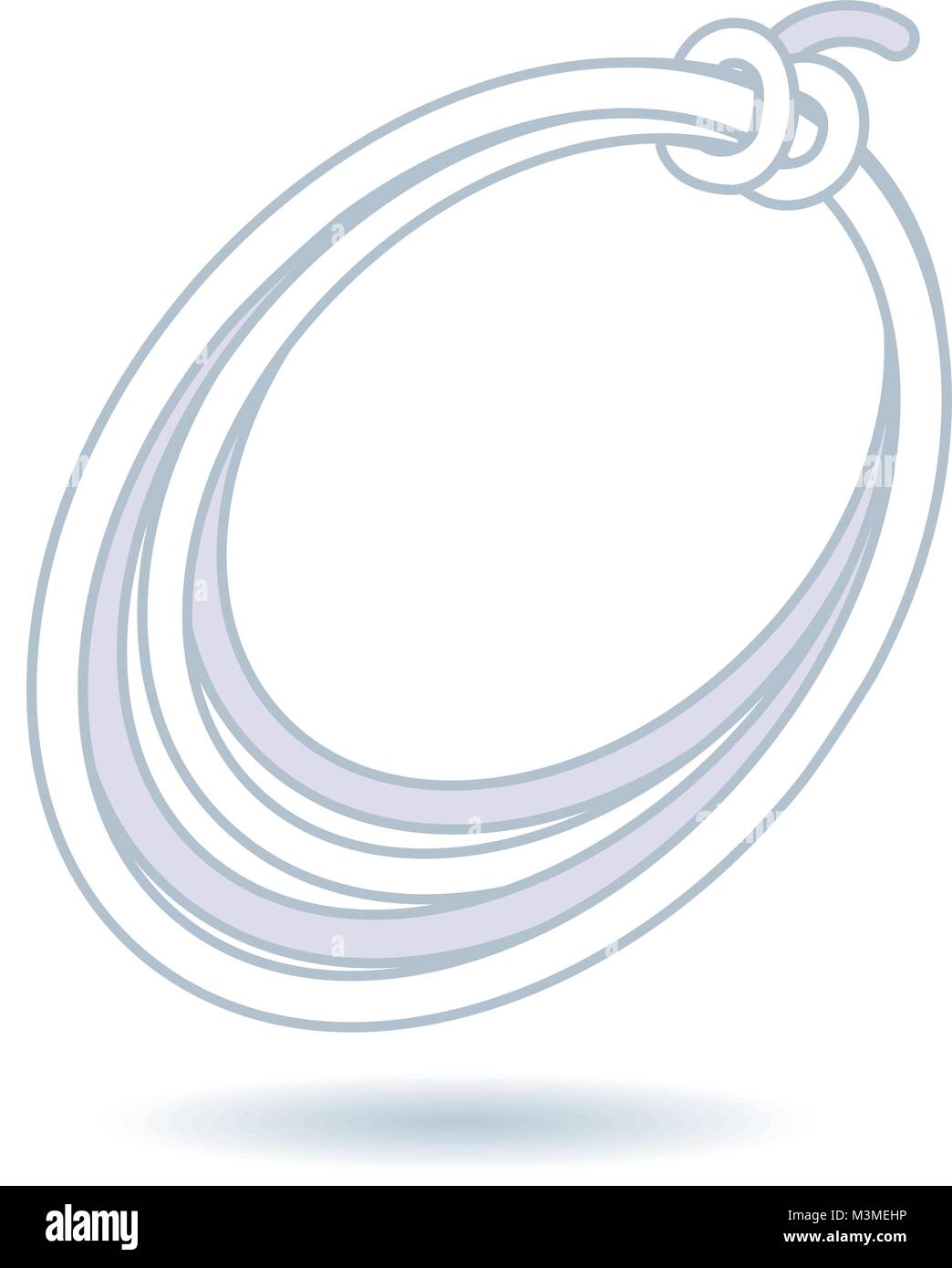 Seil lineare Symbol Stock Vektor