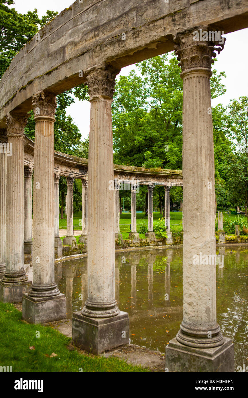Parc Monceau Spalten in der Stadt Paris in Frankreich Stockfoto